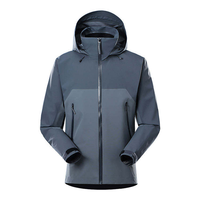 Haut de gamme écologique Soft Shell Trilaminate imperméable coupe-vent respirant Bomber veste hiver coupe-vent fermeture à glissière