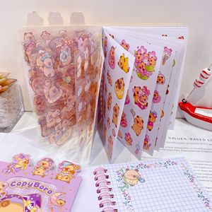 DHF Phim Hoạt Hình Capybara Cuộn Dây Máy Tính Xách Tay Với Mặt Dây Chuyền Kid <span class=keywords><strong>DIY</strong></span> Câu Đố Sticker Nhật Ký Xách Tay Kế Hoạch Chương Trình Nghị Trường Nguồn Cung Cấp Văn Phòng Phẩm - Product Image 5
