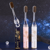 Nouvelles boîtes cadeaux de luxe pliables haut de gamme en PP pour tubes de rouge à lèvres et brosses à dents, avec poils doux et durables, lot de 3