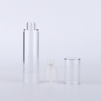 Meilleur cosmétique comme bouchon de pulvérisation de pompe sans air 100ml bouteille de lotion transparente avec scellé sous vide pour l'emballage personnel de soins de la peau