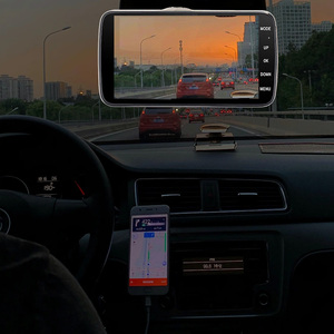 4 इंच टच स्क्रीन स्ट्रीम मीडिया कार DVR कैम दोहरी लेंस पीछे देखने दर्पण ऑटो Dashcam वीडियो रिकॉर्डर कार HD पानी का छींटा कैमरा - Product Image 5