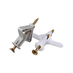 Gypsum Board Plastic Expansion Screw M8 Butterfly Nylon Anchor 12mm Cap Diameter Coarse Thread Construction Industry Use - Product Image 3