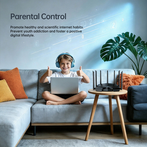 เราเตอร์ AX1800 WiFi6 แบบดูอัลแบนด์ กิกะบิต พร้อมเสาอากาศกำลังขยายสูง 7 เสา ความเร็ว 1731Mbps รองรับ IPv6, WPA3 ติดตั้งง่าย ครอบคลุมทั่วทั้งบ้าน - Product Image 6