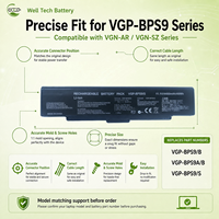 Batterie d'ordinateur portable neuve VGP-BPS9A/B VGP-BPS9 pour ordinateur portable Sony VAIO VGN-AR VGN-SZ VGN-CR VGN-NR Series