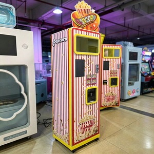 Automatic Commercial <b>Popcorn</b> Vending <b>Machine</b> LCD Display Touch Screen Coin/Cashless Payment Powder-Coated Steel Construction Cor - Product Image 6