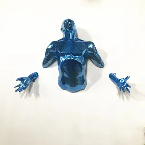 Sculpture murale moderne 3D Matteo Pugliese en bronze, buste de homme, couleur personnalisée, fabrication 2022, pour décoration murale - Product Image 2