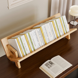 Estantería de escritorio de madera maciza Meinijia, estantería de almacenamiento minimalista de tipo vertical para uso en dormitorio de estudiantes y estudio. - Product Image 4