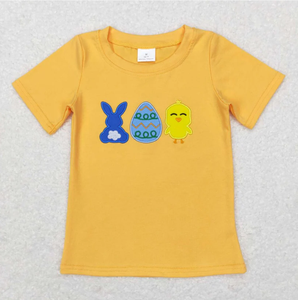Hot Sale Short Sleeve <strong>T</strong> <strong>Shirt</strong> for Girls Embroidered <strong>Easter</strong> Bunny Girls' <strong>T</strong>-<strong>Shirts</strong> - Product Image 5