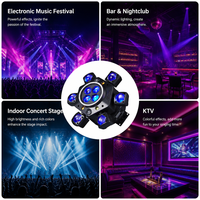 Nouvelle lampe de scène LED DJ Disco 150W IP33 à 6 bras, type Bee Eye, avec contrôle DMX512 pour KTV et scène