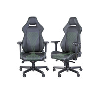 Chaise de jeu ergonomique en cuir PU en gros, siège réglable, accoudoirs réglables en hauteur, inclinaison 90-135° °   Siège pivotant et inclinable pour jeux PC