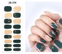 Offres Spéciales Noël Nouveau UV Gel Vernis À Ongles Autocollant Wraps Semi-Durci Auto-Adhésif Nail Art