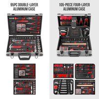Hi-Spec professionnel maison bricolage et boîte à outils mécanique automatique coffre à outils en métal robuste avec tiroirs pour atelier et garage OEM ODM