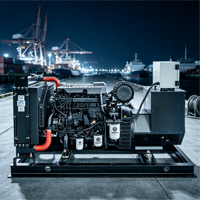 Groupe électrogène diesel silencieux 150kW 200kW 225kVA, puissance de secours 400V 50Hz triphasé avec panneau ATS AMF pour flottes de location en Belgique