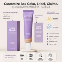 Sérum couvrant parfait BB Cream Beige naturel 1,18 oz |   Maquillage coréen pour tous types de peaux, teint clair-moyen, froid-neutre, modulable