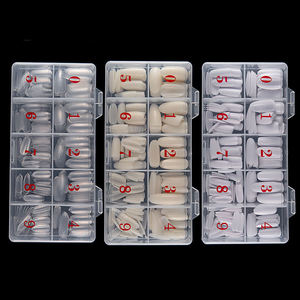 Cortadores de puntas de uñas en forma de U, acrílico Artificial, <span class=keywords><strong>con</strong></span> caja, Kit de manicura - Product Image 6