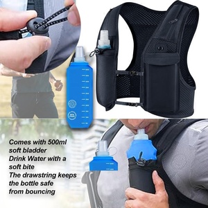 Lightweight Breathable 500ml Soft Bottle Casual Backpack Reflective Neoprene for <strong>Men</strong> Women Trail Hiking Hydration <strong>Vest</strong> Polyester - Product Image 4