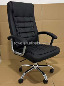 Silla de <span class=keywords><strong>Oficina</strong></span> Ejecutiva Moderna Giratoria de Cuero Sintético, Silla Ejecutiva Cómoda Reclinable con Respaldo Alto para <span class=keywords><strong>Oficina</strong></span> en Casa, <span class=keywords><strong>Poltrona</strong></span> - Product Image 2