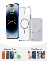 Chargeur portable sans fil 3 en 1 15W charge rapide Banque d'énergie magnétique 5000mAh pour Iphones 12 13 Pods