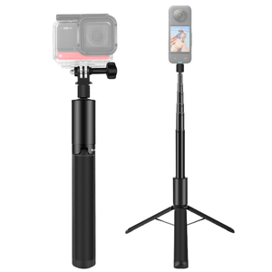 Chất Lượng Cao 1.22M Có Thể Thu Vào Hợp Kim Nhôm Vô Hình Ảnh Tự Sướng Thanh Với Chân Máy Cho Insta360 X4 / X3 (Màu Đen) - Product Image 5