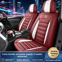 Harga Pabrik Sarung Jok Mobil 5-Seater Set Lengkap - Universal Fit Anti-Selip - Aksesoris Interior Semua Musim