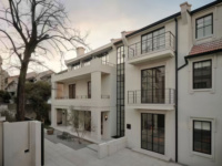 Porte d'entrée en acier étanche à l'eau, simple ou double, à battants, avec vitrage trempé Low-E pour villa