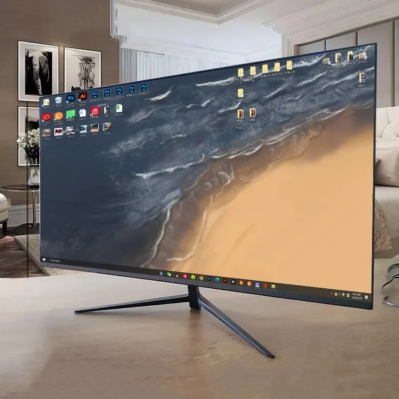 Eğri 24 32 bilgisayar masaüstü bilgisayar 4k 32 inç Hz Pc 24 inç 34 "Hz iş ve monitör ekran için Ips masaüstü 19 inç 4k monitör