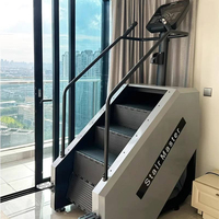 Machine d'escalade silencieuse à structure en acier, équipement de fitness cardio commercial à double usage et grande capacité pour salle de sport et studio d'entraînement