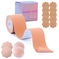 Accessoires de soutien-gorge personnalisés Ensemble de ruban adhésif pour le levage des seins 5cm XL et couvre-mamelons en silicone