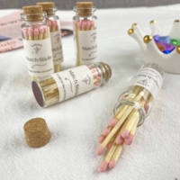 Allumettes de sécurité en bois écologiques en gros, accessoire de luxe pour bougies d'aromathérapie et décoration intérieure, pot en verre imprimé pour cadeaux de mariage