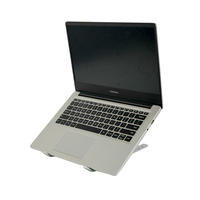 Support portable pliable en alliage métallique 2025, réglable en hauteur sur 6 positions, avec patins antidérapants en silicone, pour ordinateur portable/tablette/iPad de 10 à 17,4 pouces