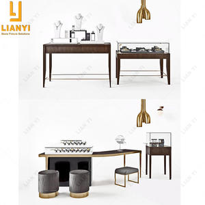 Fast Custom Gold Jewelry Shop Diseño de interiores Joyería Decoración Muebles - Product Image 5