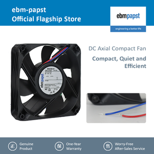 พัดลมระบายความร้อนแบบแกน DC รุ่น ebmpapst 4412FNH ขนาด 120*120*25 มม. แรงดันไฟฟ้า 12VDC ความเร็ว 5400 รอบต่อนาที กำลังไฟ 12 วัตต์ อัตราการไหลของอากาศ 225 ลูกบาศก์เมตร/ชั่วโมง  แบบ OEM ODM - Product Image 2