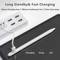 Stylet capacitif actif en métal et plastique de haute qualité à bas prix, vente en gros en Chine, pour tablettes et téléphones mobiles