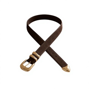 Ceinture pour homme en cuir de vachette BS International, la plus vendue, avec boucle ardillon, robuste, écologique, très confortable et durable - Product Image 5