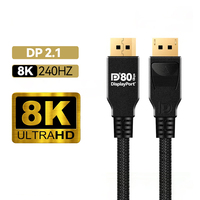 Cable Tipo-C de 1M para Accesorios de Computadora, Video 8k 240hz HDR, Audio, Trenzado de Nailon para Laptop y TV, en Stock