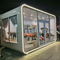 Cabine modulaire mobile haut de gamme en forme de pomme, maison préfabriquée en conteneur pour hôtel, petit hôtel de vacances, villa