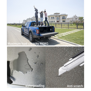 Cubierta de Tonneau de tres pliegues al mejor <span class=keywords><strong>precio</strong></span> para Toyota para Tacoma 2023 impermeable de 5 pies con modelos Ranger y <span class=keywords><strong>Silverado</strong></span> - Product Image 3