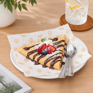 Papel Envoltorio Personalizado con Logotipo, Resistente al Aceite, para Alimentos, Siempre Frescos, con Diseño 'Good Food Mood', 2026, para Hamburguesas y Snacks - Product Image 6