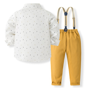 Nouvelle Collection : Ensemble Costume Formel <span class=keywords><strong>Garçon</strong></span> Style Gentleman Britannique avec <span class=keywords><strong>Bretelles</strong></span> – Tenue Printemps-Automne pour Anniversaire Enfant - Product Image 2