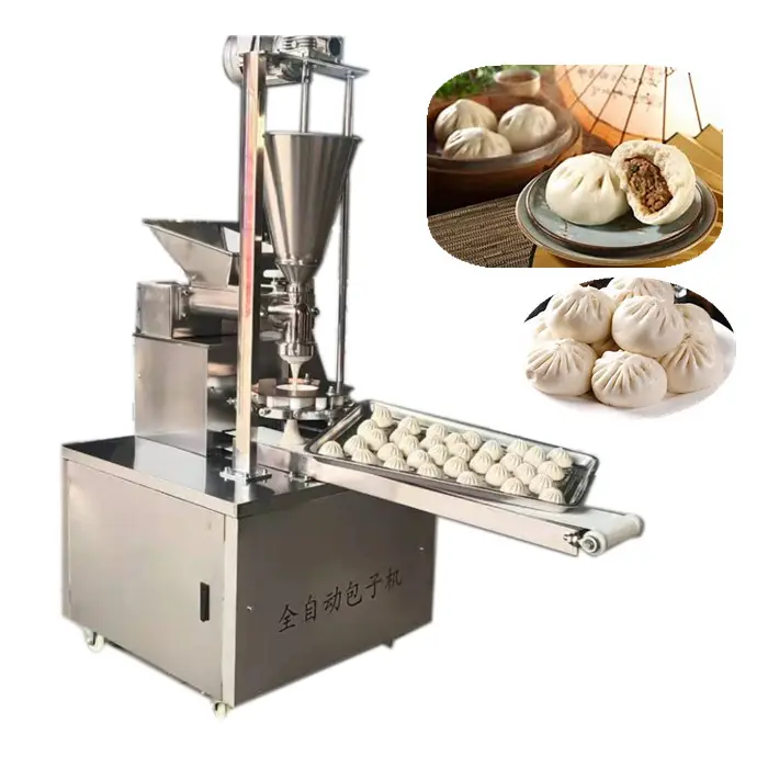 Xiao Long Bao Momo que hace la máquina completamente automática mochi incrustante vapor bollo baozi máquina fabricante kibbeh relleno kubba máquinas