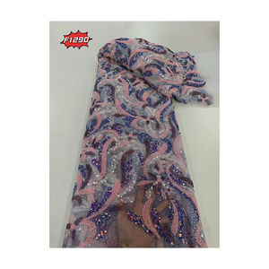 <span class=keywords><strong>Nueva</strong></span> colección, la tela francesa más expansiva, tela de lentejuelas con cuentas bordadas de lujo, encaje de red hecho a mano africano <span class=keywords><strong>2023</strong></span> para boda - Product Image 1