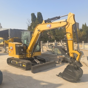 Mini-excavatrices Caterpillar 307, 306, 306E2, 90% neuves, en vente, jaunes, en bon état, 6 tonnes, d'occasion - Product Image 5