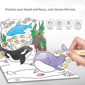 Keybaby 2025 Nuevo Estilo de Moda, Manualidades DIY para Niños, Lindo Estilo Acuarela, Bolígrafo 3D Pop Up, Tarjeta de Escena para Colorear con Arte Insertable - Product Image 3