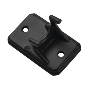 Black Wall Mounted <b>Single</b> <b>Hook</b> Plastic <b>Coat</b> <b>Hook</b> For Living Room Clothing Storage - Product Image 5