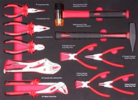 Ensemble d'outils à main 13 pièces, pince à anneau avec poignée trempée (intérieure, externe) et marteau