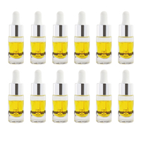 HOPECK 5ML Cylindrique Moulage Clair Huile Essentielle/Sérum/Vernis À Ongles Bouteilles En Verre 18/410 Collier Pipette Compte-gouttes Soins De La Peau
