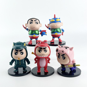 5ชิ้น/เซ็ตดินสอสี Shin-Chan แอคชั่นคาเมนการ์ตูน PVC อะนิเมะหุ่นของเล่นของขวัญของตกแต่งโต๊ะ - Product Image 1