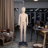Mannequin en fibre de verre JUNMEI pour garçons de 10 ans, taille 140, blanc, avec tête et pose debout, revêtement en tissu de lin, pour la couture
