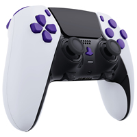 Boutons de remplacement EXtremeRate, ensemble complet personnalisé de boutons violets pour la manette Dualsense Edge de PS5