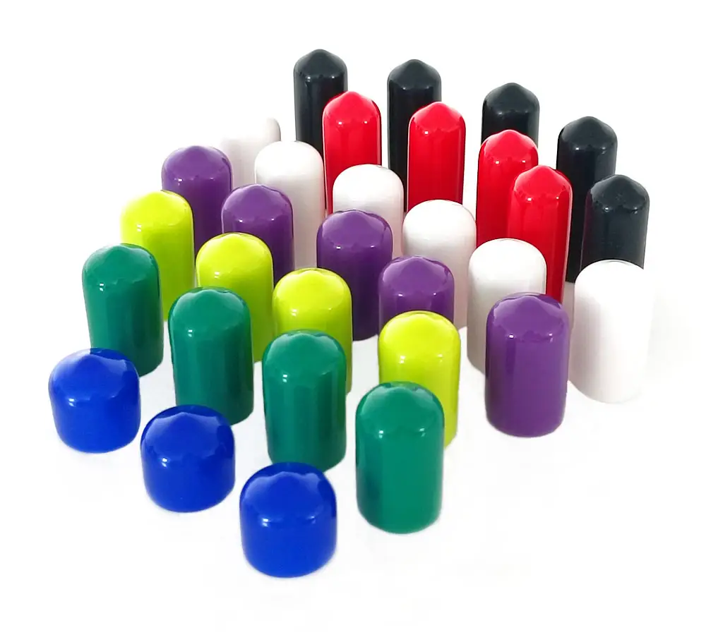 Plastic dust cap screw protector thread protector soft nut protection pvc end cap